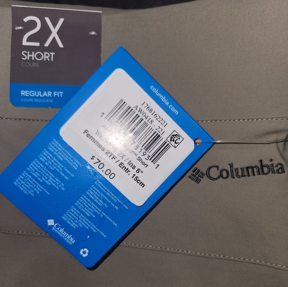 Nwt Columbia anytime casual shorts in tan - Picture 7 of 9